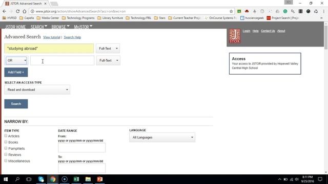 Using keywords to find valuable resources in a database