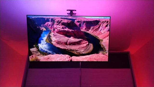 Philips Ambilight 55OLED804 TV & Philips Hue Iris Lights