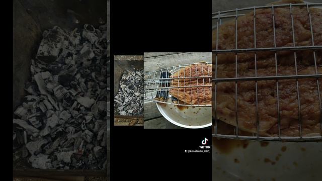 Приготовленная на углях рыба скумбрия, замаринованная в соевом соусе