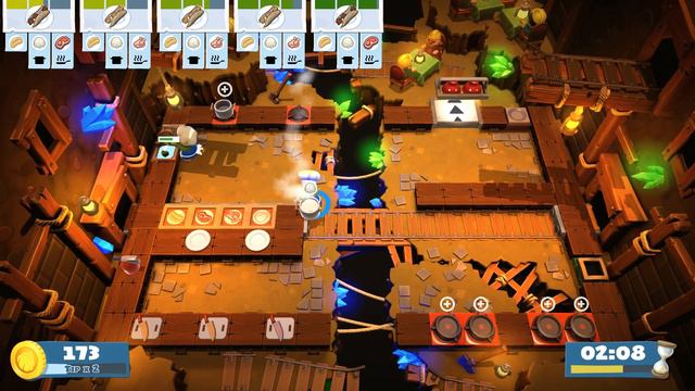 Overcooked! 2: Level 2-5 - 3 Stars Single Player!