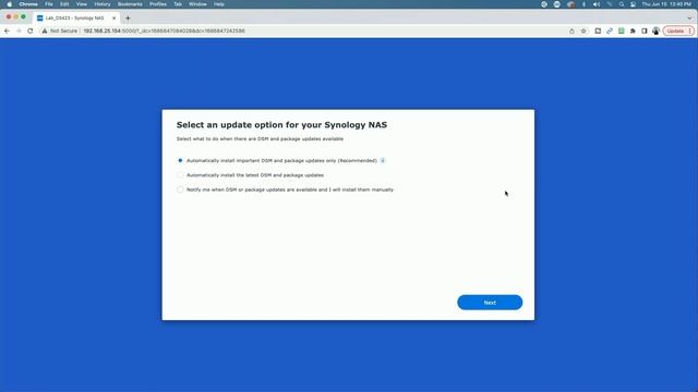 Synology DS423+ Initial Setup