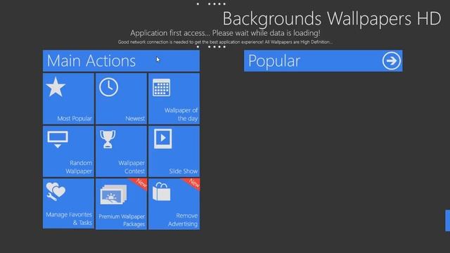 Как установить приложение Backgrounds Wallpapers HD на виндовс 8.1 (windows 8.1)
