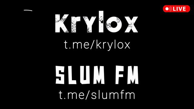 Драм-энд-бейс радио SLUM FM - новая популярная музыка 2024 - Krylox - drum-and-bass DJ sets mixes