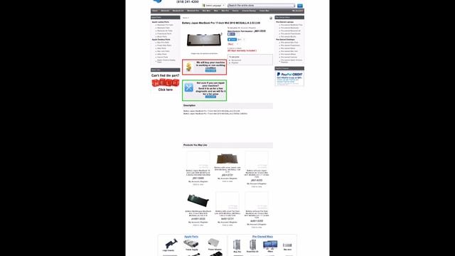j661 5535   Battery Japan MacBook Pro 17 Inch Mid 2010 MC024LL A 2 53 2 69