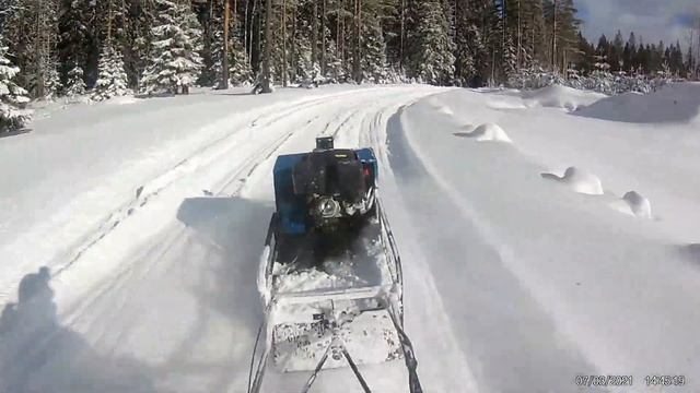 мотобуксировщик полярник 15.