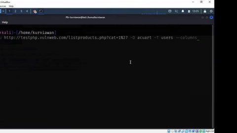 Audit Cyber Security Tool Sqlmap Hack username & password Database Website