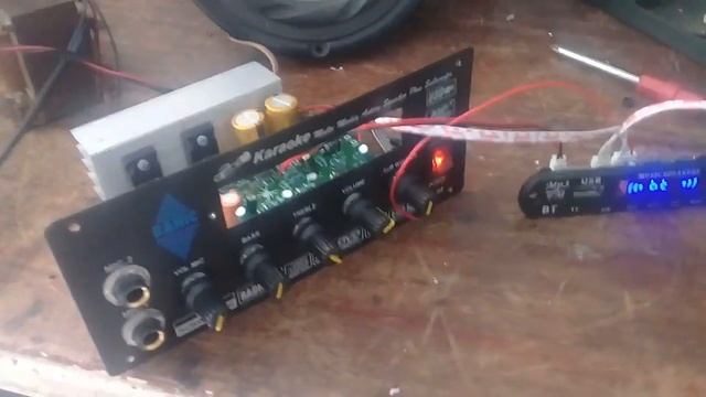 cara merakit kit speaker aktif subwoofer karaoke bluetooth