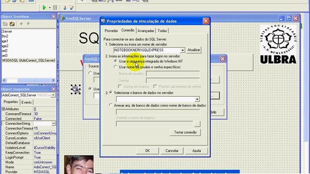 aula 920 delphi 7 avancado - Conecta Delphi com ADO ao SQL S