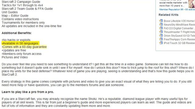 Review of Starcraft 2 Guide, from Shokz [Video Summary]