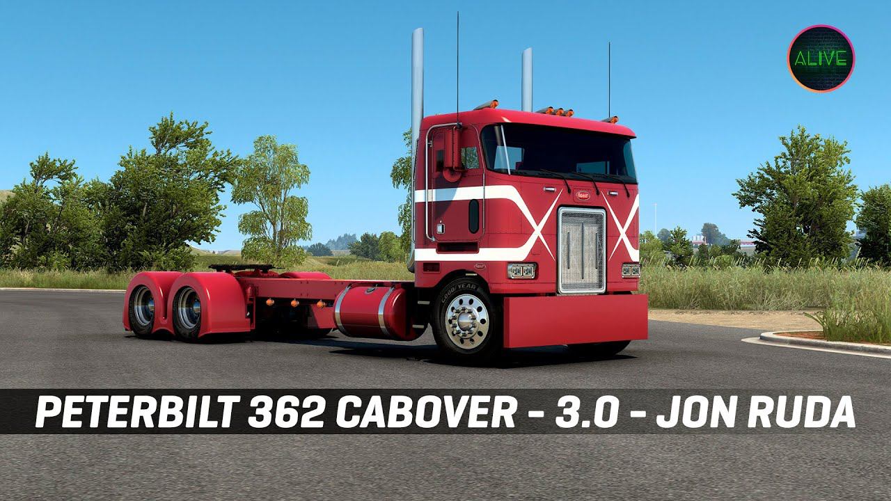 PETERBILT 362 CABOVER 3.0 (jon-ruda) - ОБЗОР МОДА #ATS 1.48.5