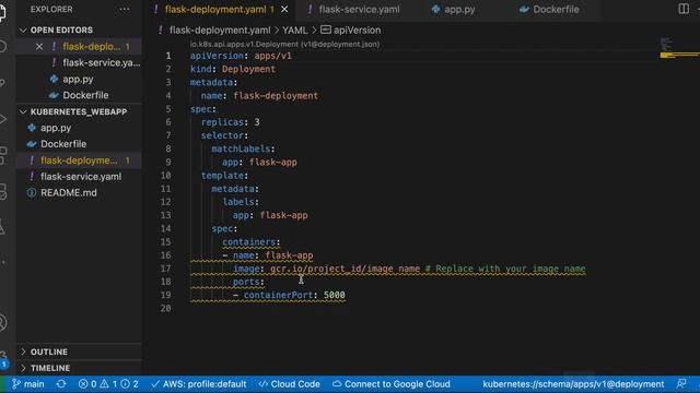 Hello world!  WebApp to Kubernetes
