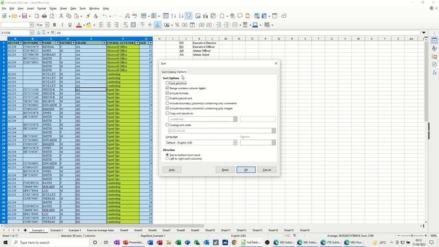 How to create a none alphabetical sort list in LibreOffice Calc