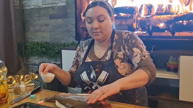 Горбуша в цитрусовых/Сегодня я приготовила рыбу/Pink salmon in citrus fruits #подпишись #subscribe