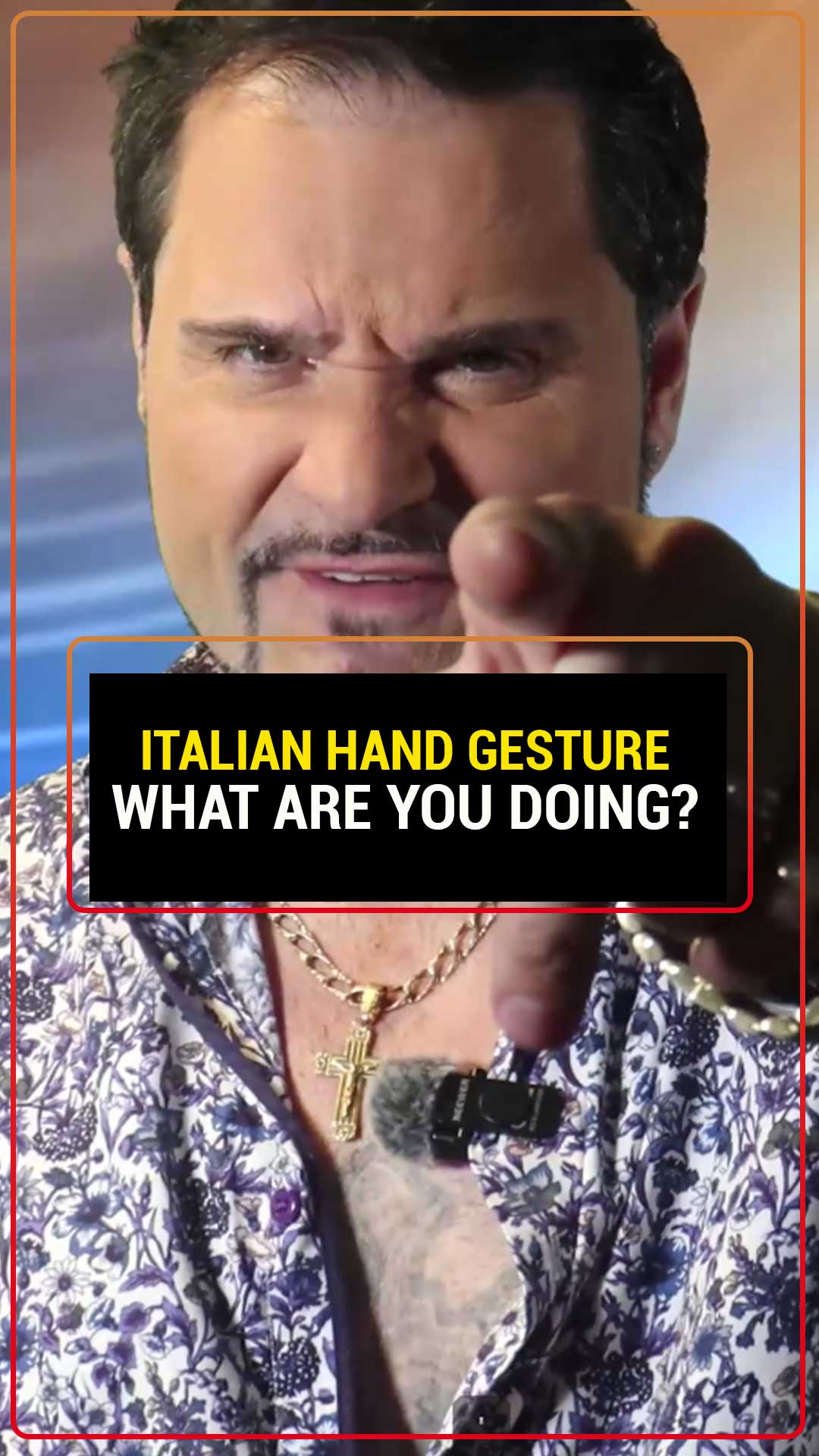 Итальянские жесты руками

Это означает «что ты делаешь»