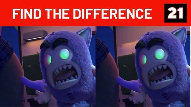 Oddbods party monsters  ? SPOT THE DIFFERENCE ?  movie puzzle  100 FAIL 