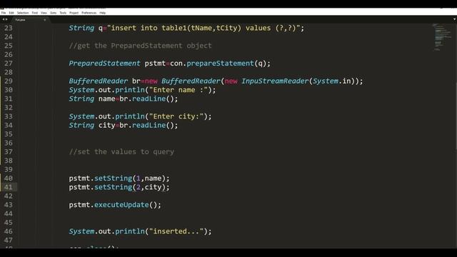 Inserting Data to Table with dynamic Input JDBC #7