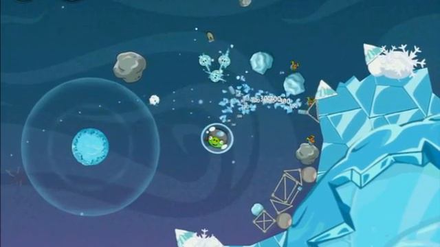 Angry Birds Space - Level 2-2 - 3 Star Walkthrough Cold Cuts | WikiGameGuides