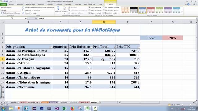 excel (darija) | inserer un tableau | تعلم إكسل بالدارجة