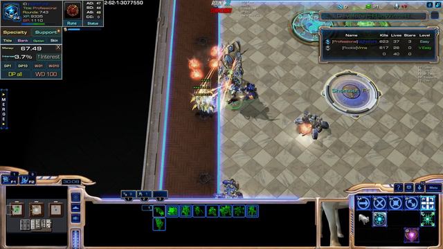 [StarCraft 2]【Arcade】Lottery Defence EU ► Game 3 | Solo (Classic) ♦ Easy ★ Round 40 ║#105║