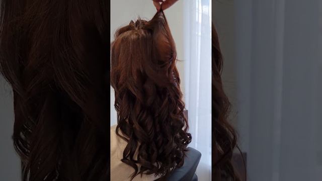 Укладка волос #укладкаволос #волосы #курсыпарикмахеров #hair #женскиестрижкиобучение #hairstyle#top