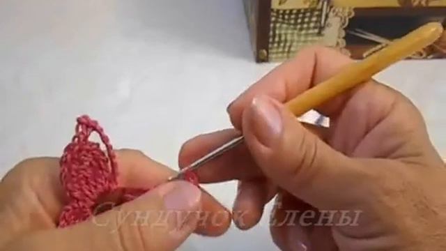 Бабочка крючком ВЯЗАНЫЕ украшения