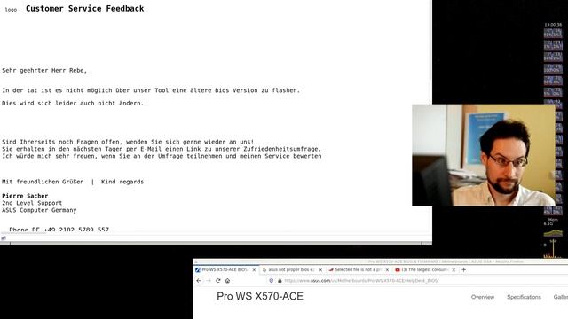 Asus support said it's impossible: I flashed the BIOS from Linux & got up to 5% performance back!
