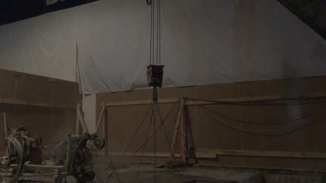 Демонтаж бетонных блоков внутри помещения. часть 2