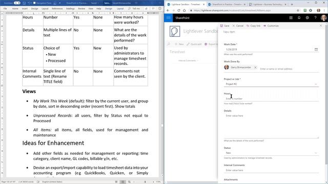 Practical SharePoint Solutions: Timesheet