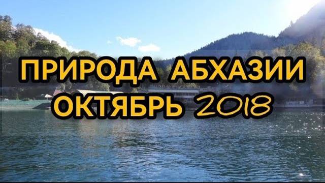 Природа Абхазии октябрь 2018