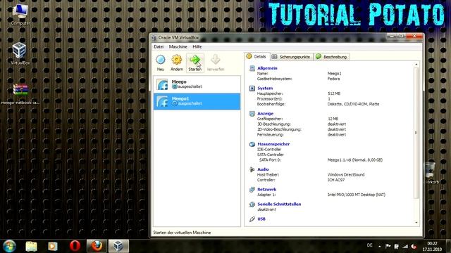 Meego Install Tutorial VirtualBox part 2