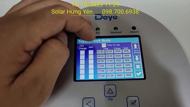 Hướng dẫn cài đặt  Biến Tần Hybrid DEYE SUN8K-SG01LP1-EU