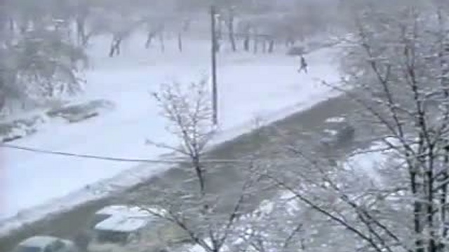 Зима в Тюмени. Вид из окна