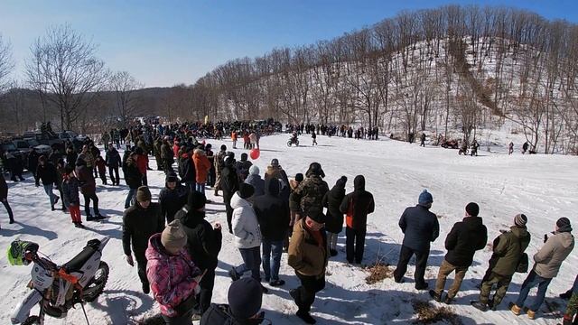 Приморский край. День мужика 27 февраля 2021. Видео с камеры без обработки.