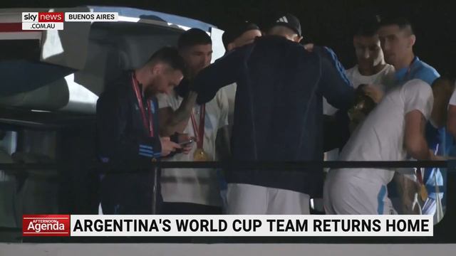 Argentina soccer team return home after winning the 2022 FIFA World Cup