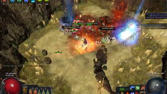 Path of Exile 1.2 Raging Spirit Build | Lvl 74 Map Gorge
