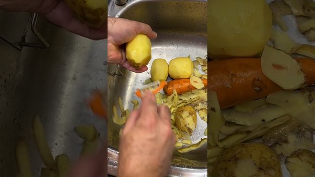 Как почистить овощи на суп за пару минут