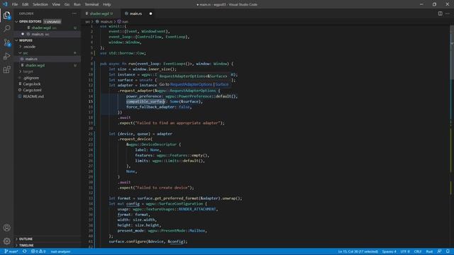 Rust wgpu (3): Create a Colorful Triangle