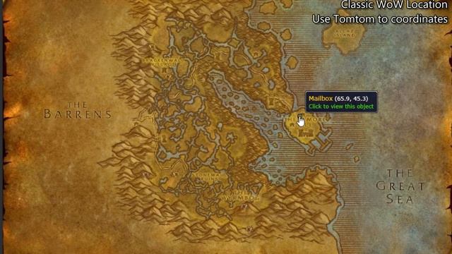 Dustwallow Marsh Mailboxes Location Classic WoW