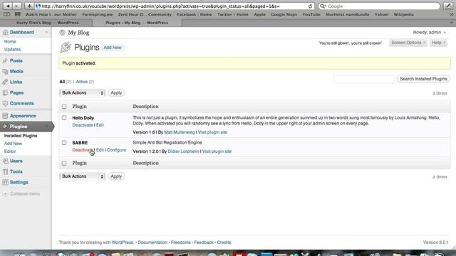 Wordpress Tutorial #3 - Plugins