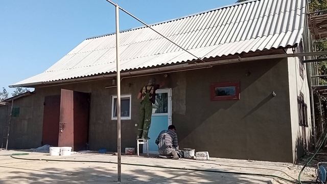 Сглаживание стен гаража,Американка ,Покраска