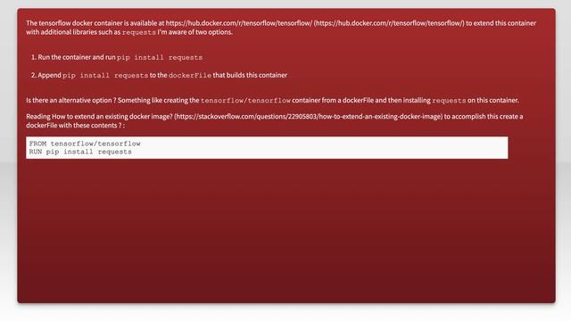 How to extend existing docker container?