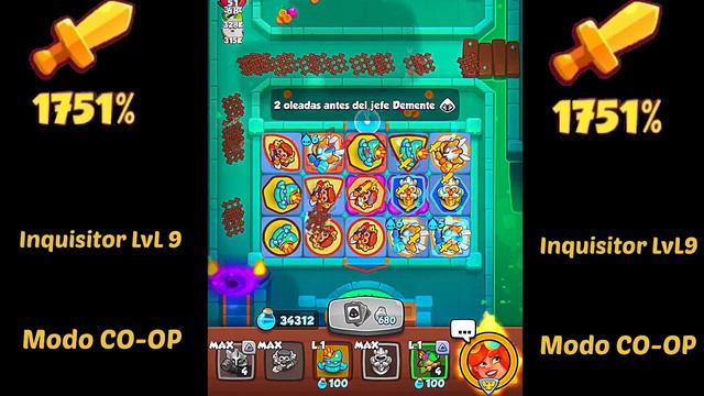 Inquisitor LVL 9 Modo CO-OP // Rush Royale // Kakashi Royale