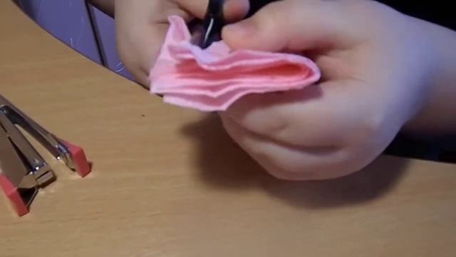 поделка из салфетки роза