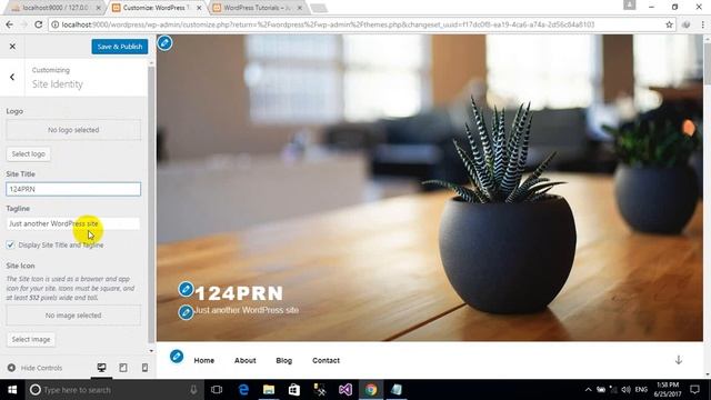How to change Site Name and Description site(Wordpress Tutorial) Part03
