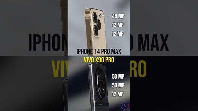 iPhone 14 Pro Max vs Vivo X90 Pro | 3D View | Main specs | #shorts #apple #vivo