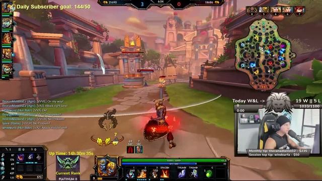 AGNI (3) BRONZE TO MASTERS 26 HOUR SMITE CHALLENGE GAME 25