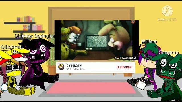 William Afton and his forms react to courtesy call-GachaSenpai2001