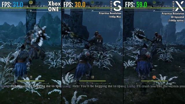 Xbox One vs Series S vs Series X  Wo Long: Fallen Dynasty Graphics Comparison