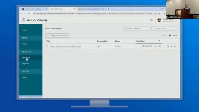 Real Time Analytics Using ArcGIS