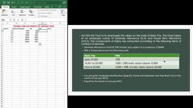 PAYROLL ACCOUNTING (MS EXCEL) FOR GRADUATION STUDENTS COMPUTER APPLICATION IN BUSINESS